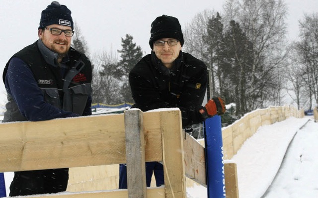 Timo Steiert (links) und Michael Heizm...nd Spapark Schluchsee GBR gegrndet.   | Foto: Roswitha Klaiber