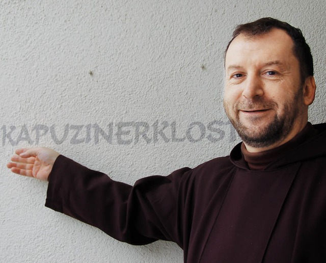 Bruder Jrgen Maria Bhm freut sich si...ufgabe im Sthlinger Kapuzinerkloster.  | Foto: Binner-Schwarz