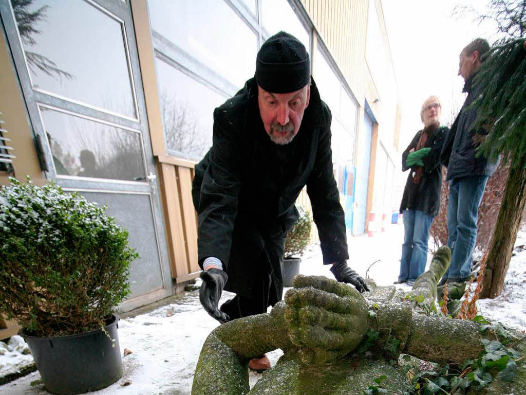 Der emeritierte Politologe Hans-Otto Mhleisen (69) hatte 30 Jahre lang nach der Statue gesucht. Sie lag sieben Jahre lang vor dem Meienheimer Bauhof in der Ortenau