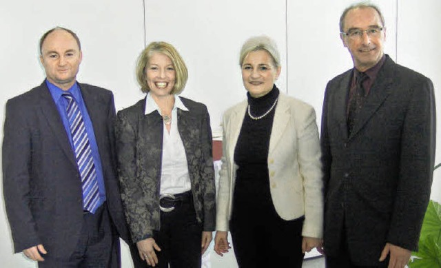 Rosemarie Feldhan (Zweite von rechts) ...rin der Grundschule Mahlberg begrt.   | Foto: Jrg Reitmayer