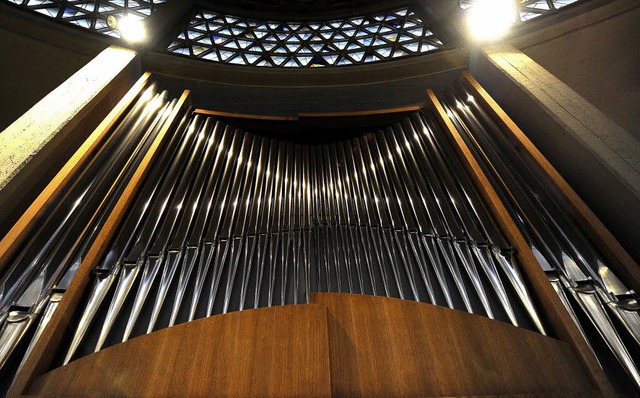 Die alte Orgel der Klinikkirche Heilig...nz und wird an diesem Sonntag geweiht.  | Foto: Ingo Schneider