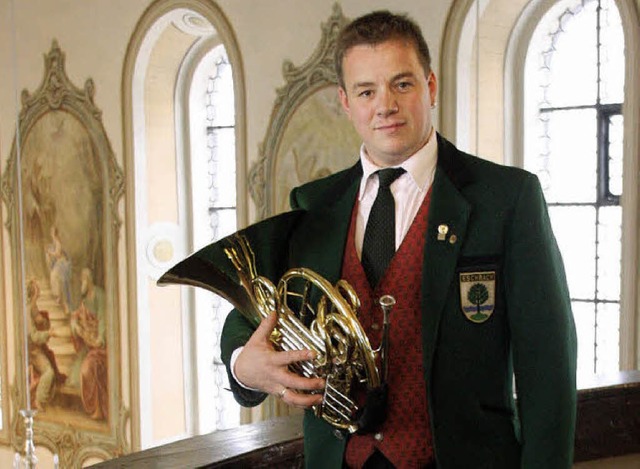 Johannes Schweizer auf der Empore in der Kirche St. Jakobus in Eschbach-Stegen.   | Foto: Hans Jrgen Kugler