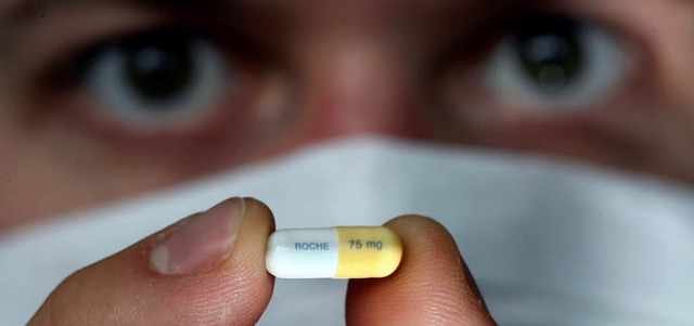 Tamiflu-Tablette  | Foto: Verwendung weltweit, usage worldwide