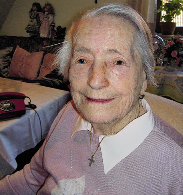 Theresia Armbruster wird heute 95.   | Foto: karin Heinze