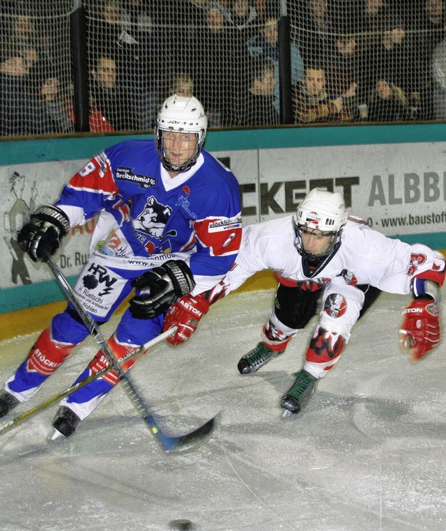 Pucksicher: Die Eishockeyspieler des H...n die White Stags vor einige Probleme.  | Foto: Katja Mielcarek