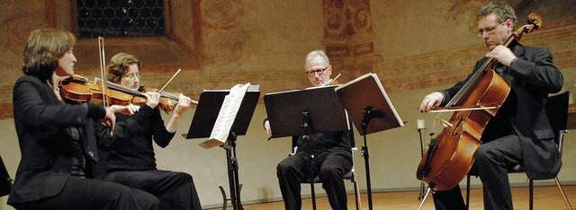 Das Cosmas-Quartett spielt fr den  Brgersozialfonds in der Martinskirche.   | Foto: Beatrice Ehrlich