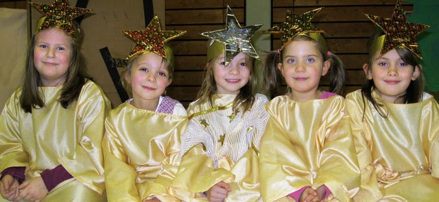 Die Mietersheimer Grundschler haben s...it dem Thema Weihnachten beschftigt.   | Foto: BZ