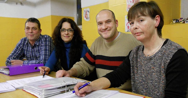 Vorstand des Frdervereins der Grundsc... Jeanette Lacher, Dieter Fritz (v.r.)   | Foto: Berger