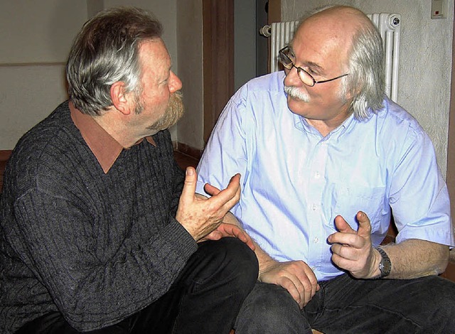 Zwei KKW-Macher: Reinhard Trstler (rechts) und Joachim Schwab.  | Foto: Schade