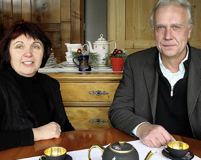 Abschied von Haltingen: Anita und Johannes Brdlin   | Foto: Cremer