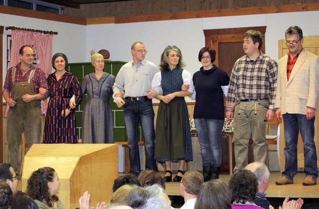 Die Schollacher Laienspieler begeister...t einer gelungenen Theaterauffhrung.   | Foto: Gert Brichta