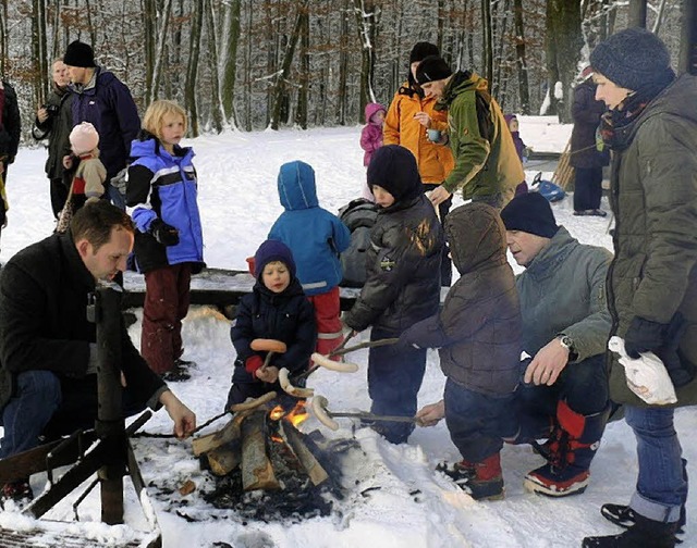 Lagerfeuer mitten  im Winter &#8211; der SWV macht&#8217;s mglich.   | Foto: Privat