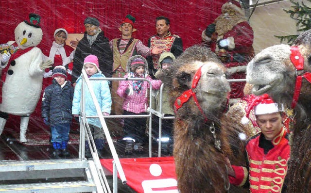 Zirkusbesuch zum Abschluss der Advents...e) war die Vorleserin an Heiligabend.   | Foto: BZ