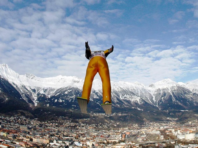 Die Bergiselschanze &#8211; einer der Schaupltze der Vierschanzentournee.  | Foto: dpa