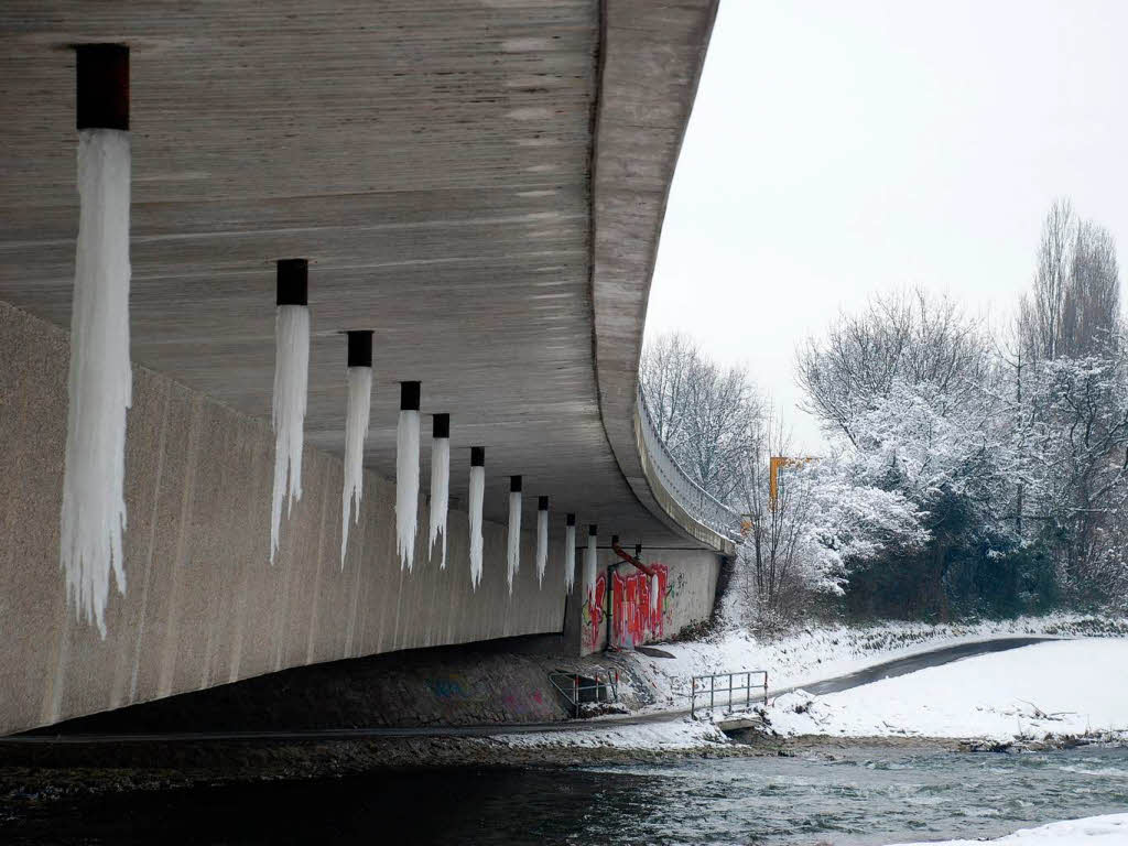 Eisgebilde in Freiburg