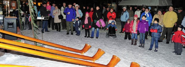 Alphrner im Schwarzwald als Einstimmu...monswlder &#8222;Winterabende&#8220;.  | Foto: Horst Dauenhauer