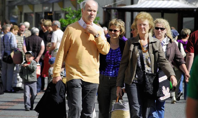 Schweizer kunden sttzen den Lrracher Handel.  | Foto: barbara ruda