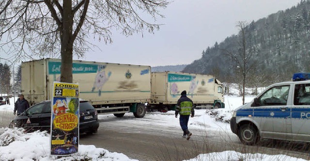 Das gibt es nicht alle Tage zu sehen: Ein Brummi  trat eine Geisterfahrt an.   | Foto: Antonio Pentassuglia