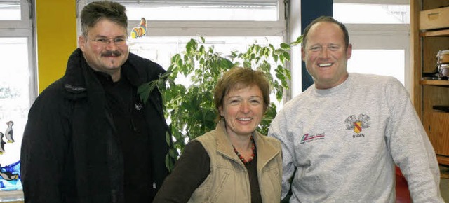 Renoviert worden ist der Kindergarten ...frinna und Malermeister Achim Zillger.  | Foto: Heiner Fabry