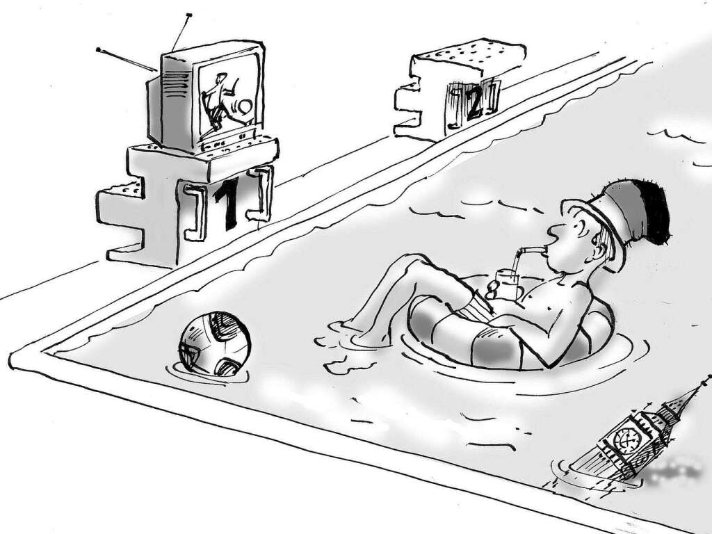 Fuball-WM in Sdafrika: „Public Swimming“ (26. Juni)