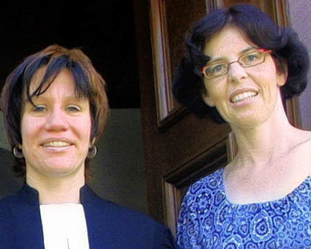 Fr Britta Ueberschaer (links) kam Christine Ghne.    | Foto: Ines Bode
