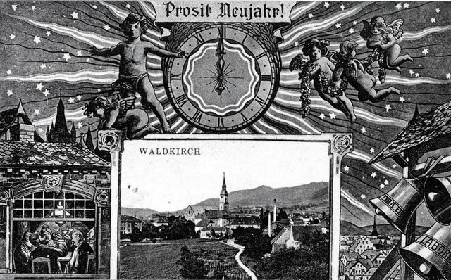 Diese genau 100 Jahre alte Glckwunsch... Waldkircher Heimatbriefs abgedruckt.   | Foto: Sammlung Max Bhler
