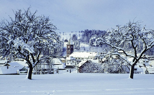 Schneebedeckt wie hier erwartet Elzach das neue Jahr 2011.   | Foto: Josef Weber