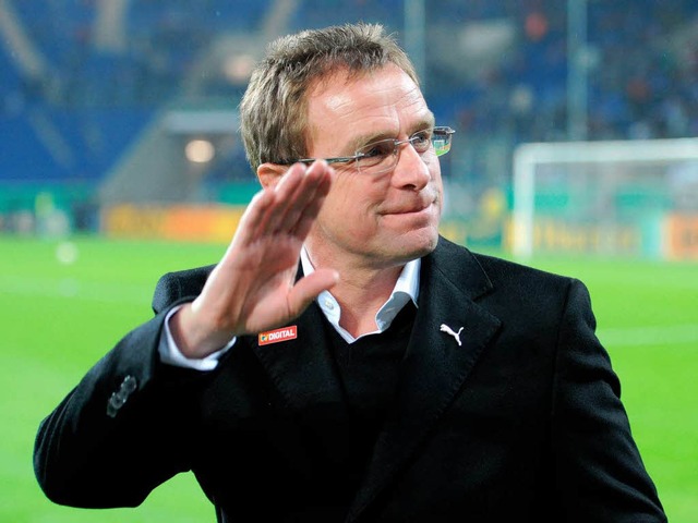 &#8222;Servus, machs guat!&#8220; Ralf...st Hoffenheim nach viereinhalb Jahren.  | Foto: dpa