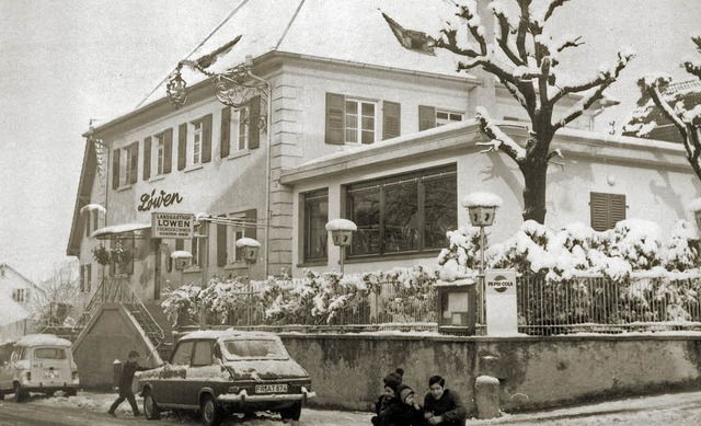 Ein beliebter Treffpunkt fr Dorfbewoh...sthof &#8222;Lwen&#8220; in Biengen.   | Foto: Gottfried Blansche