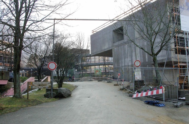 Der Rohbau weiterer Klassenrume ist fertig   | Foto: Frank Kiefer