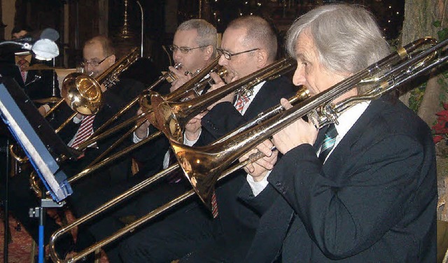 Mit Glanz und Prachtentfaltung beeindr...Silvesterkonzert im Fridolinsmnster.   | Foto: Roswitha Frey