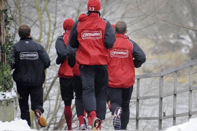 Fotos: Profis vom SC Freiburg bereiten sich auf Rckrunde vor