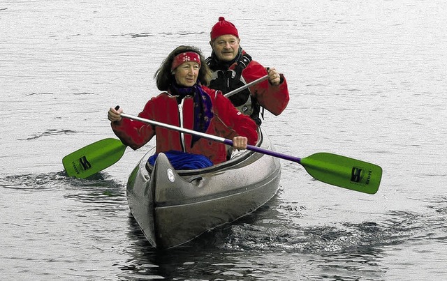 Neujahrsmorgen: Beim Wassersportverein wurde 2011 angepaddelt und angerudert.  | Foto: Herbst