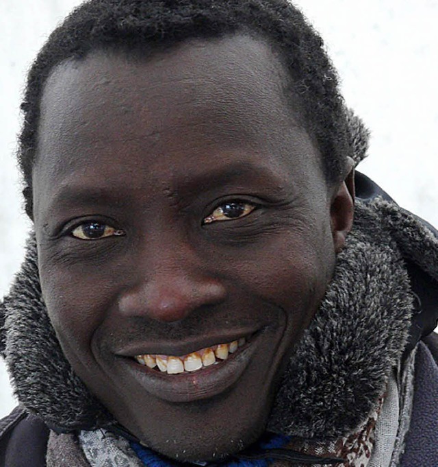 Ibrahim Gaye (45) gebrtig aus dem Sen...dass ich immer wieder herkommen werde.  | Foto: Ute Aschendorf