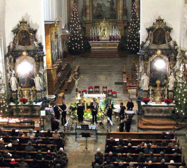 Festlicher Rahmen fr festliche Musik: Neujahrskonzert in St. Trudpert.  | Foto: Manfred Lange