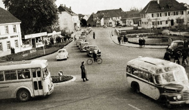 Der Hirschplatz in den 1950er Jahren   | Foto: Repro: Geroldsecker Land