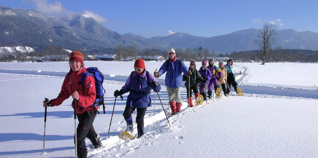 Das macht Laune: Schneeschuhwandern im Tlzer Land  | Foto: tlzer land tourismus