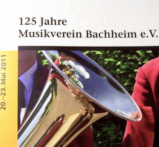 Die Festschrift des Musikvereins Bachh...ehen liegt seit dem Jahresbeginn vor.   | Foto: Karla Scherer