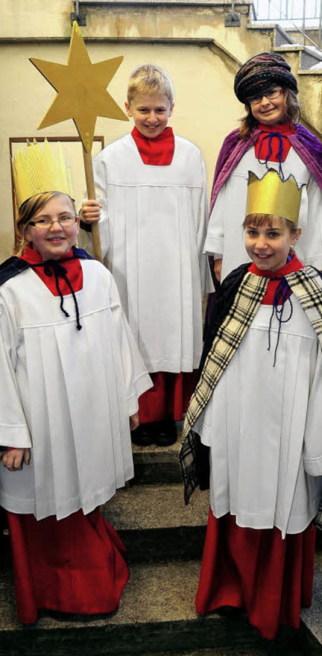 Gestern hatten sie Generalprobe: Franz...hen  Gemeinde St. Michael in Haslach.   | Foto: Thomas Kunz