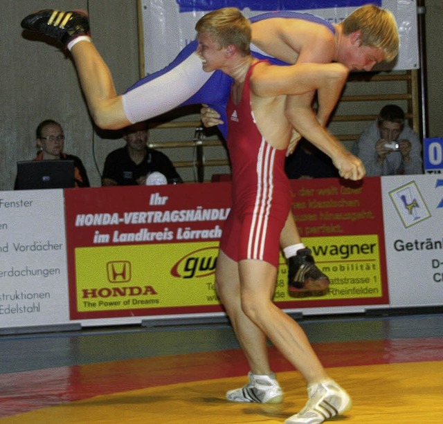 Bereit fr den groen Wurf:  Vincent v...ingern vor dem Verbandsliga-Aufstieg.   | Foto: privat