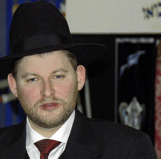 Moshe Flomenmann, der neue Rabbiner der Lrracher Gemeinde.   | Foto: Nikolaus Trenz
