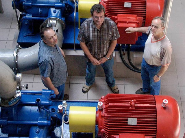 Glck gehabt: Die Trinkwasserpumpen im Weiler Wasserwerk konnten weiterlaufen.   | Foto: Fillisch