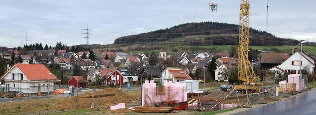 Die ersten Huser werden in der &#8222...n Hofrtte&#8220; in Wollbach gebaut.   | Foto: Markus Maier