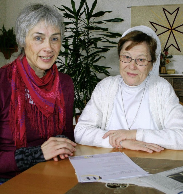 Vinzentinerinnen-Schwester Oberin Elis...ine Demenzbetreuungsgruppe zu ffnen.   | Foto: Sabine Model