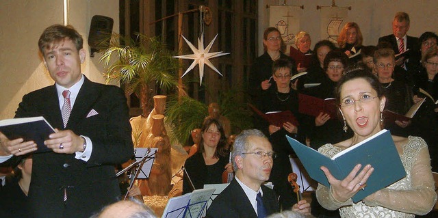Als Solisten glnzten Sylvia Nopper un...in der Grenzacher Kirche St. Michael.   | Foto: Roswitha Frey