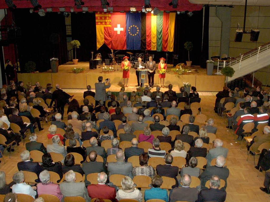 Neujahresempfang der beiden Rheinfelden im Brgersaal.