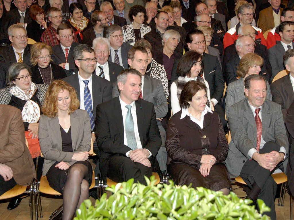 Neujahresempfang der beiden Rheinfelden im Brgersaal.