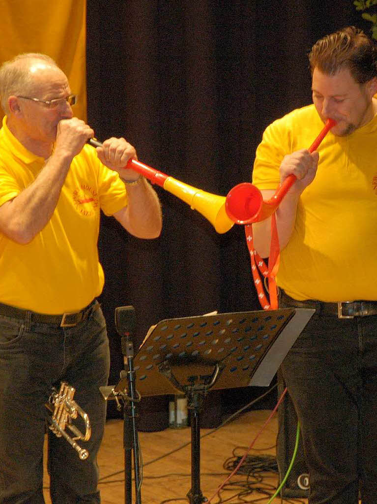 Vuvuzela light in Musikerhand