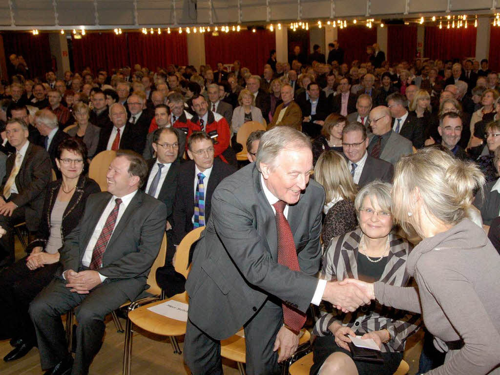 Neujahresempfang der beiden Rheinfelden im Brgersaal.