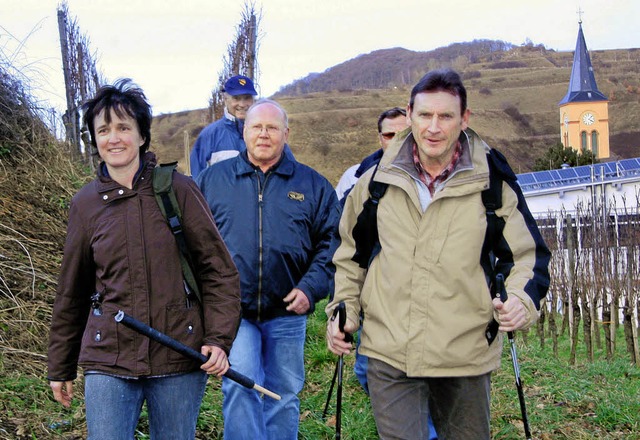 berraschend viele Wanderer  nutzten a... das  sonnige Wetter am Kaiserstuhl.    | Foto: herbert trogus